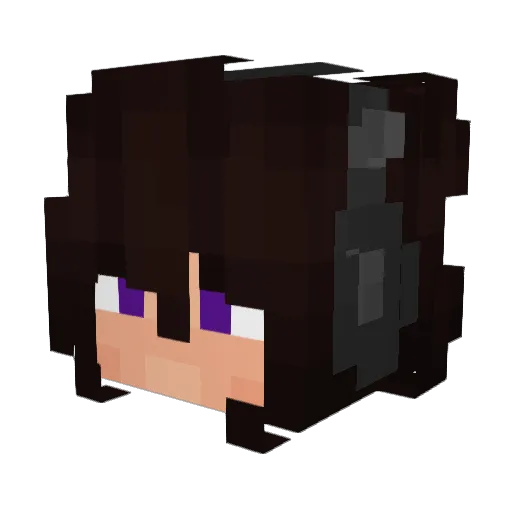 PigGold16 Minecraft avatar head, 3D render