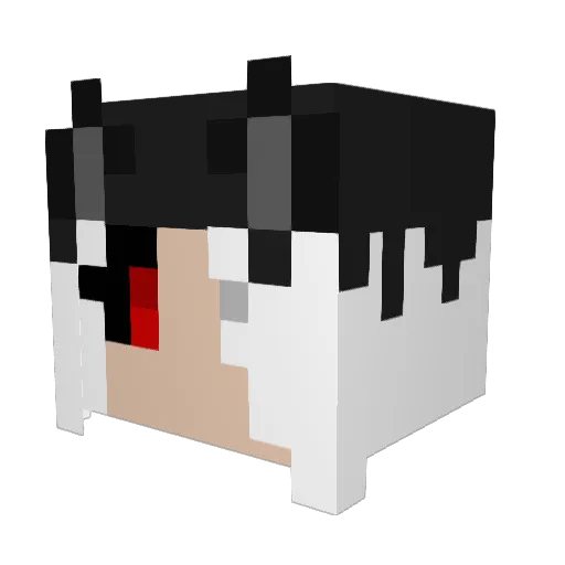 PigJunna Minecraft avatar head, 3D render