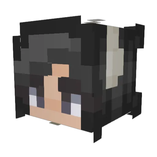 PigKnight Minecraft avatar head, 3D render