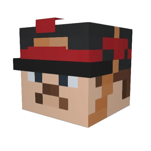Pig_Liquor Minecraft avatar head, 3D render