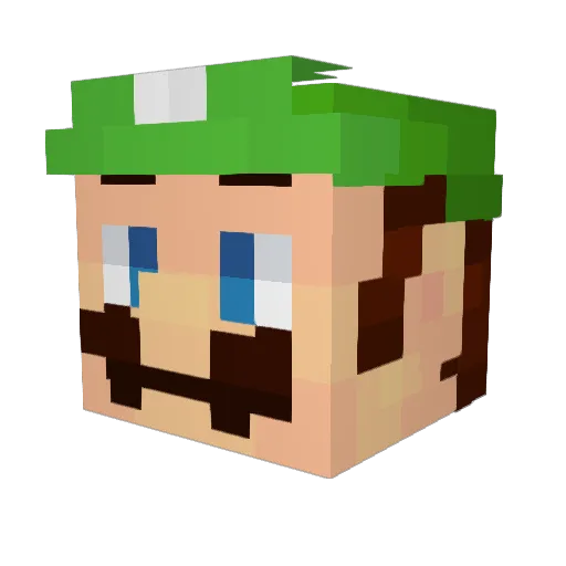 Pigbot038 Minecraft avatar head, 3D render