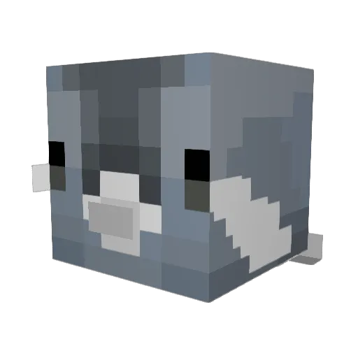 Pigdid Minecraft avatar head, 3D render