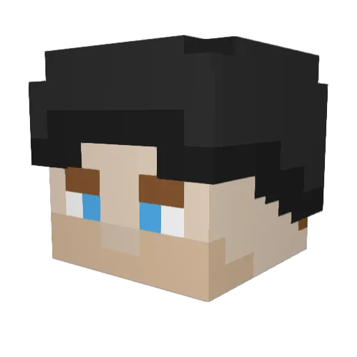 Pigen420 Minecraft avatar head, 3D render