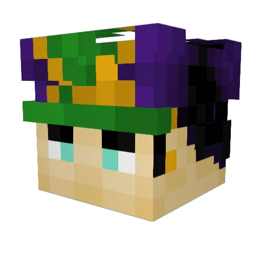 PigenMaster Minecraft avatar head, 3D render