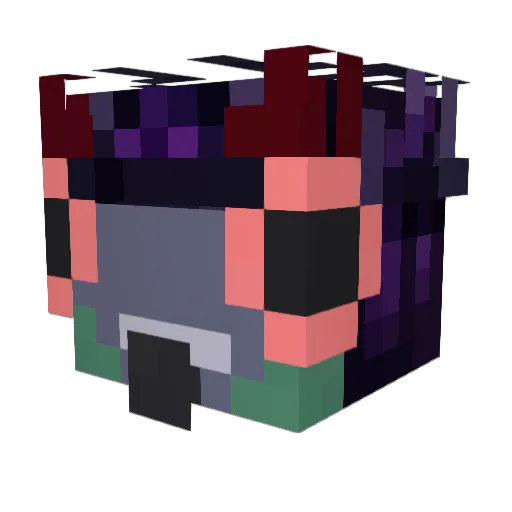 PigeonBabe112 Minecraft avatar head, 3D render