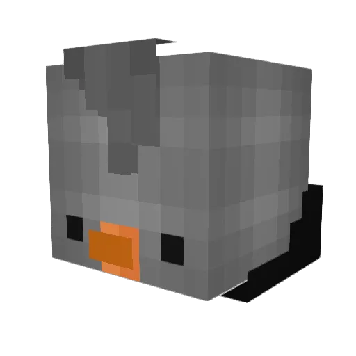 PigeonJesus7000 Minecraft avatar head, 3D render