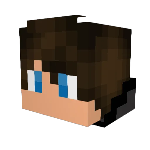 PigeonMan21 Minecraft avatar head, 3D render