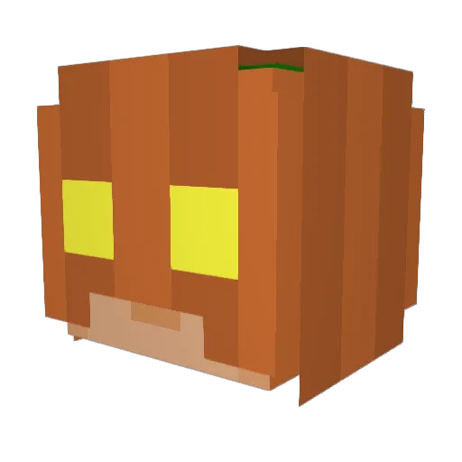 PigeonOffBeat Minecraft avatar head, 3D render