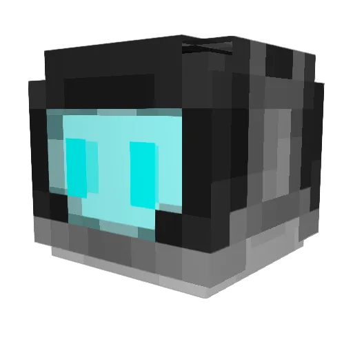 PigeonPdx Minecraft avatar head, 3D render