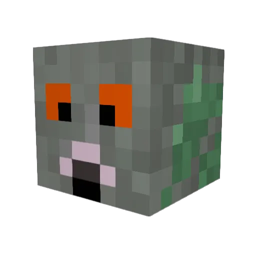 Pigeons76 Minecraft avatar head, 3D render