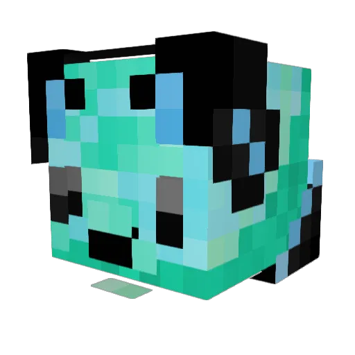 Pigges Minecraft avatar head, 3D render