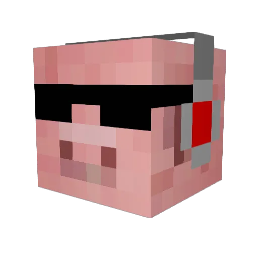 Pigglet0007 Minecraft avatar head, 3D render