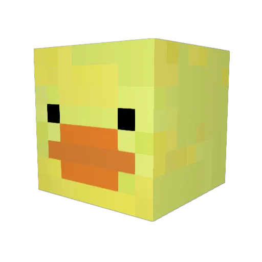 PigglyWiggleton Minecraft avatar head, 3D render