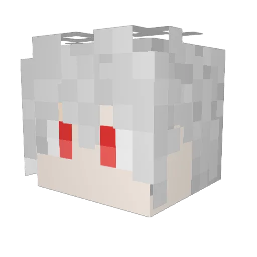 Piggoing Minecraft avatar head, 3D render