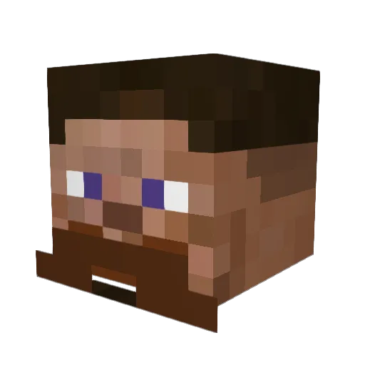 Piggwu Minecraft avatar head, 3D render