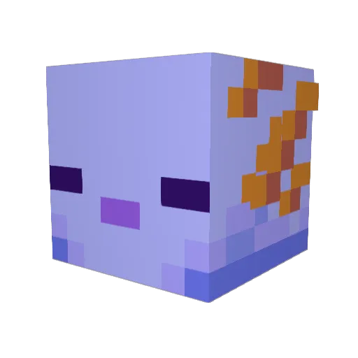 PiggySk8 Minecraft avatar head, 3D render