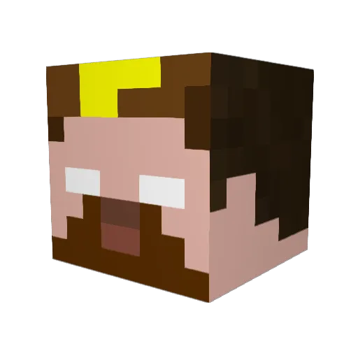 Piggyface1278 Minecraft avatar head, 3D render