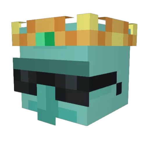 Piggywarrior070 Minecraft avatar head, 3D render