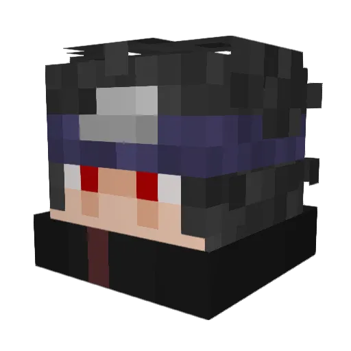 Pigliiit Minecraft avatar head, 3D render