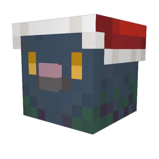 PiglinPigeon Minecraft avatar head, 3D render