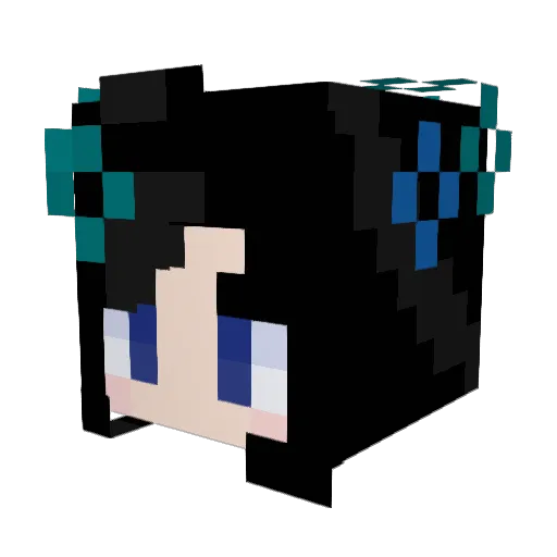 Piglin_n Minecraft avatar head, 3D render