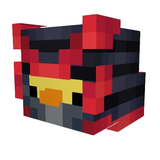 Pigmanbad Minecraft avatar head, 3D render