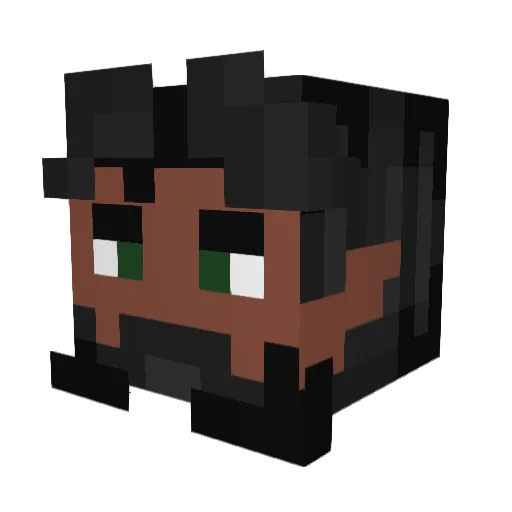 Pigmarlon Minecraft avatar head, 3D render