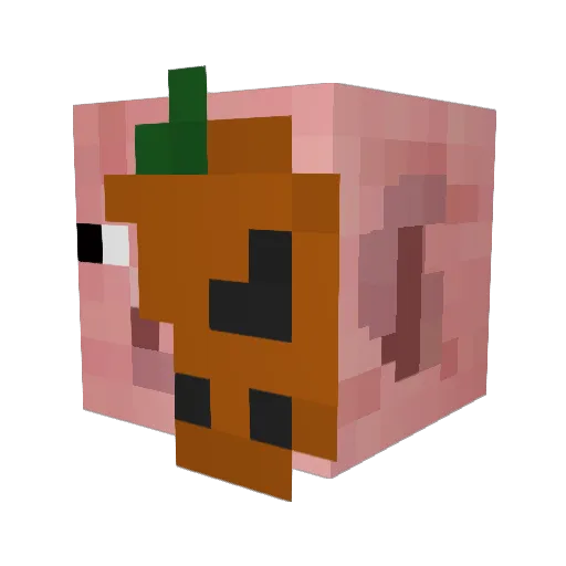Pigmvp_ Minecraft avatar head, 3D render