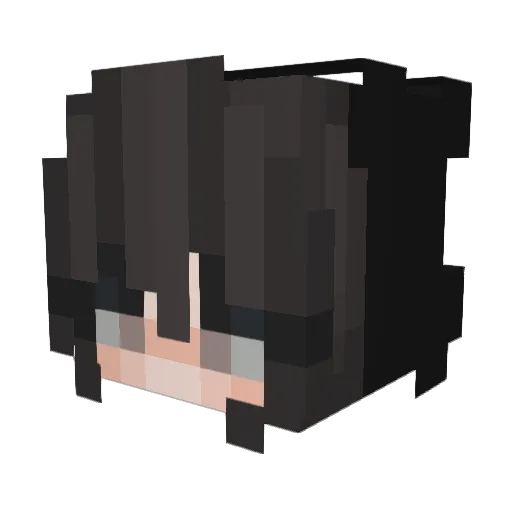 Pigniouffe Minecraft avatar head, 3D render