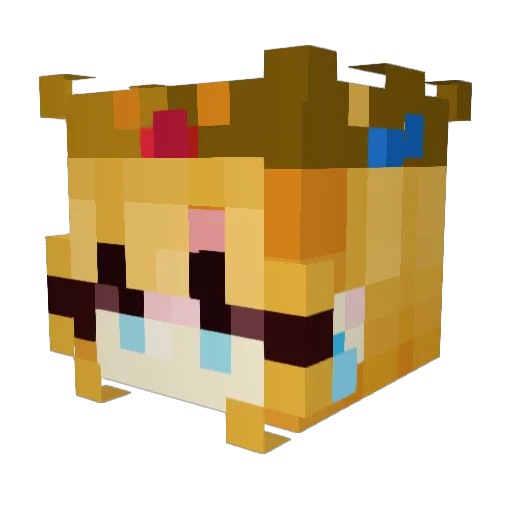 Pigr8 Minecraft avatar head, 3D render