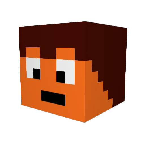 Pigreco2002 Minecraft avatar head, 3D render