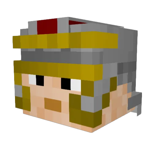 PigsInSpace52 Minecraft avatar head, 3D render