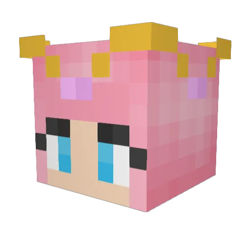 PigsOnGTA Minecraft avatar head, 3D render
