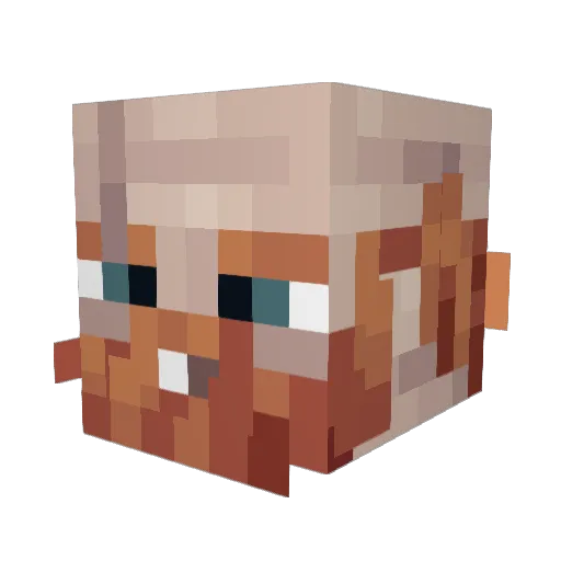 Pigster312 Minecraft avatar head, 3D render