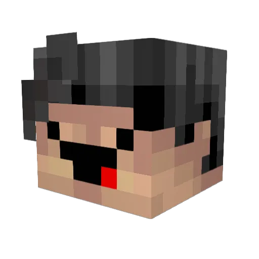 Pigtwig2 Minecraft avatar head, 3D render
