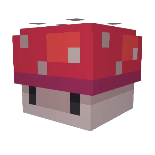 Piicsouu Minecraft avatar head, 3D render