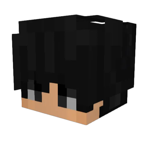Piifto Minecraft avatar head, 3D render