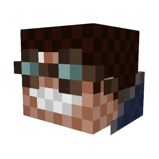 Piikki Minecraft avatar head, 3D render