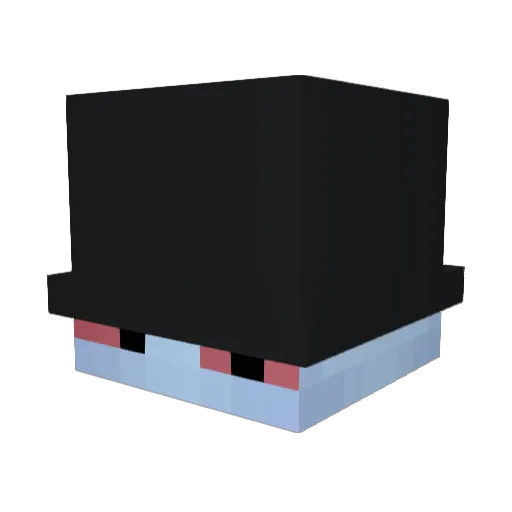 Piilot Minecraft avatar head, 3D render