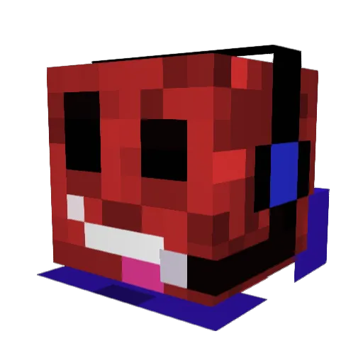 Piilz_ Minecraft avatar head, 3D render