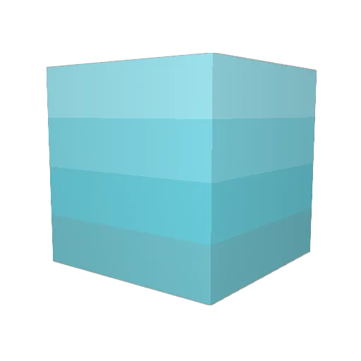 PiineTM Minecraft avatar head, 3D render