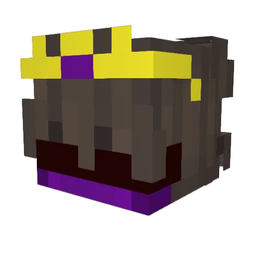 Pijtosek Minecraft avatar head, 3D render