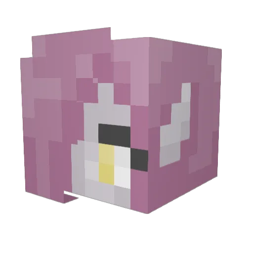 PikBen Minecraft avatar head, 3D render