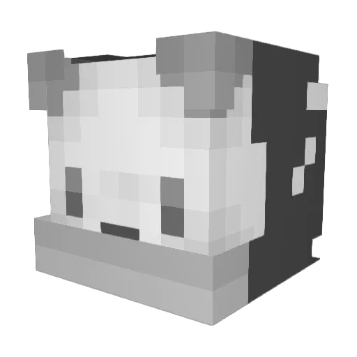 PikMe Minecraft avatar head, 3D render