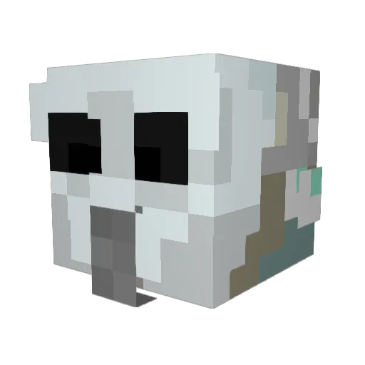 Pik_achoo1 Minecraft avatar head, 3D render