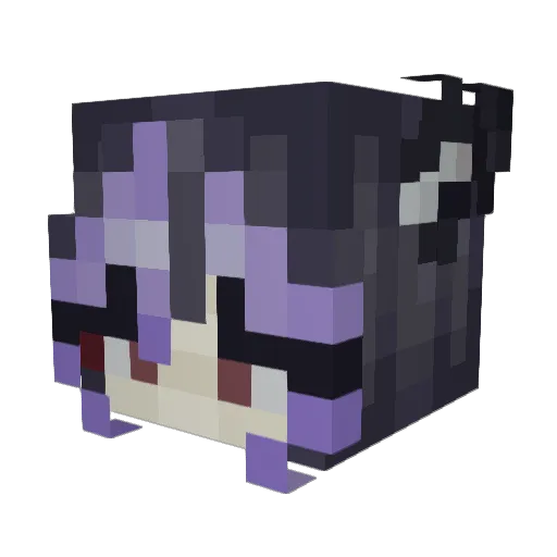 Pika5544 Minecraft avatar head, 3D render