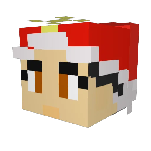 PikaBolt5 Minecraft avatar head, 3D render