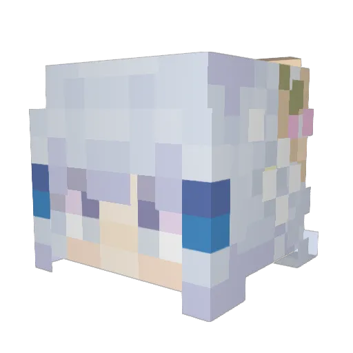 PikaEpic Minecraft avatar head, 3D render