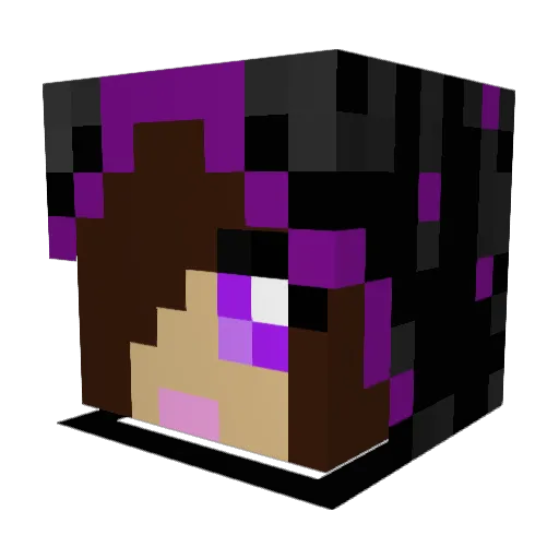 PikaGirl01 Minecraft avatar head, 3D render