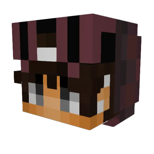 PikaHype Minecraft avatar head, 3D render
